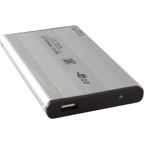  SANOXY 2.5-Inch USB 2.0 Aluminum External SATA Hard Drive Enclosure (Silver)