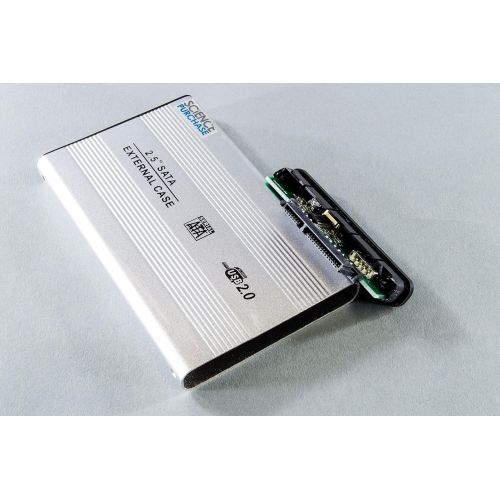  SANOXY 2.5-Inch USB 2.0 Aluminum External SATA Hard Drive Enclosure (Silver)