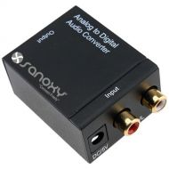 [아마존베스트]SANOXY Analog to Digital Audio Converter Adapter for Audio Switching/ Converts Analog Stereo Audio Signal from R/L Input to Coaxial and Toslink