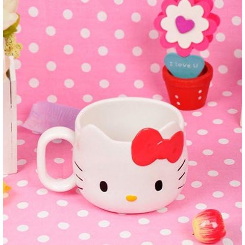  [아마존베스트]Sanrio Hello Kitty Face Die-Cut Mug