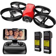 [아마존베스트]Drone for Kids with Camera, SANROCK U61W FPV Wi-Fi Drone with Camera 720P HD, Intelligent Operation Altitude Hold and Headless Mode, One Button Take Off/Landing, Emergency Stop