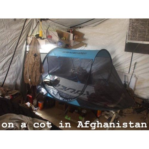  SANSBUG 1-Person Free-Standing Pop-Up Mosquito-Net (Tarp Floor)