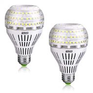 [아마존핫딜]SANSI LED E27 Kaltweiss Lampe 27W LED Leuchtmittel(ersetzt 250W Birne) Edison Gluehbirne 4000lm super hell fuer Kueche,Werkstatt,Buero,Garage,Hof,Nicht dimmbar,2er Pack
