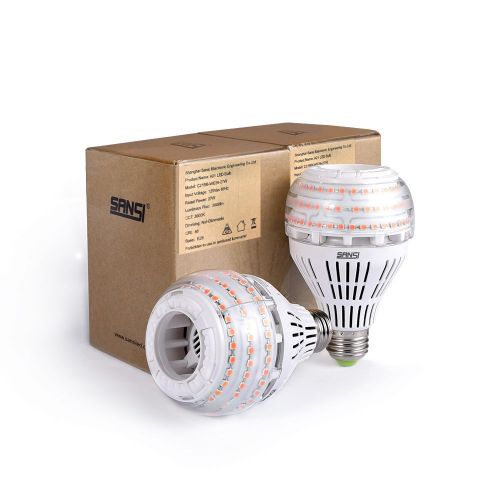  [UPGRADED] SANSI 27W (250 Watt Equivalent) A21 Omni-directional Ceramic LED Light Bulbs, 4000 Lumens, 3000K Soft Warm White Light, E26 Base Floodlight Bulb, Home Lighting, Non-dimm