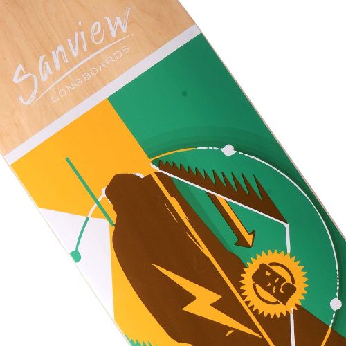  SANVIEW 39 Drop Through Longboard Skateboard Cruiser for Beginners