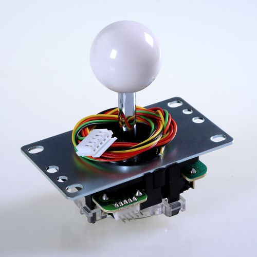  SANWA Sanwa Easyget Zero Delay 2 Player Arcade Game DIY Bundle for USB MAME Cabinet & Raspberry Pi RetroPie DIY Projects - Black + White Color