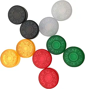 SAPHUE Mooer Plastic Bumpers Footswitch Topper Protector Cap For Guitar Effect Pedal Knob Assorted Color Pack of 10