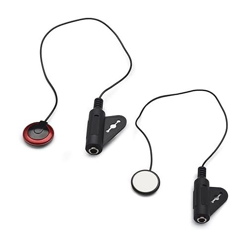  SAPHUE 2Pcs Contact Microphone Piezo Pickup for guitar Mandolin Ukulele Violin Banjo