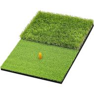 SAPLIZE Foldable Golf Hitting Mat, Portable Golf Practice Grass Mat for Indoor/Outdoor, Anti-Deformation