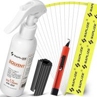 SAPLIZE Golf Regripping Kits with 15 Scrim-Back Tapes, 5oz Solvent, Vise Clamp and Hook Blade