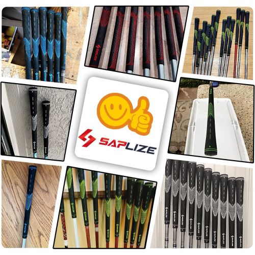  SAPLIZE 13 Golf Grips, Bundle A(Include Full Regripping Kit), Bundle B(Include 15 Tapes), 4Colors Available, Standsize/Midsize, Anti-Slip Rubber Golf Club Grips