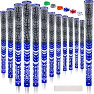 SAPLIZE 13 Golf Grips, Bundle A(with Full Regripping Kit), Bundle B(with 15 Tapes), 6 Colors Optional, Standard/Midsize, MultiCompound Hybrid Golf Club Grips