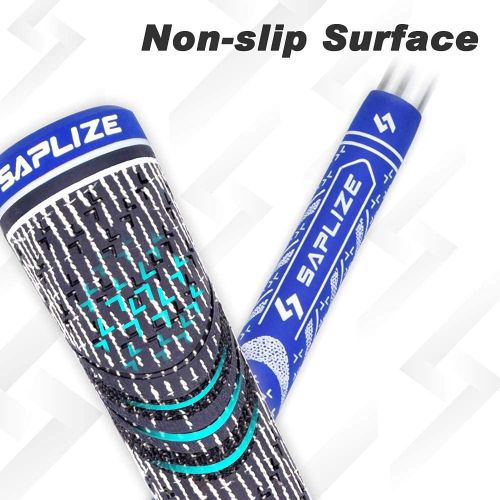  SAPLIZE 13 Golf Grips, Bundle A(with Full Regripping Kit), Bundle B(with 15 Tapes), 6 Colors Optional, Standard/Midsize, MultiCompound Hybrid Golf Club Grips