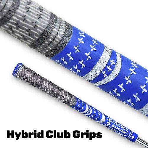  SAPLIZE 13 Golf Grips, Bundle A(with Full Regripping Kit), Bundle B(with 15 Tapes), 6 Colors Optional, Standard/Midsize, MultiCompound Hybrid Golf Club Grips