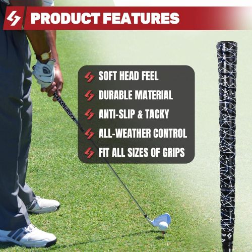  SAPLIZE Golf Grip Wrapping Tapes, 3 Or 15 Pack Tacky PU Overgrip Tapes, New Regripping Solution for Golf Club Grips