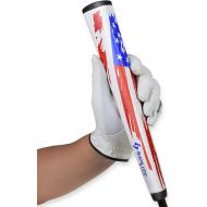 SAPLIZE Golf Putter Grip, Midsize, Lightweight Golf Grips, Pistol Shape Anti-Slip Pattern - Choose Between USA Flag Series, Excellent Push for Golfer