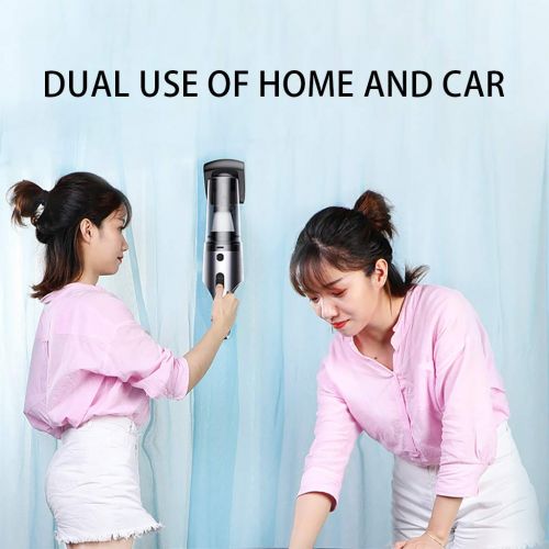  SAQIMA Smart Home SAQIMA Vacuum Cleaner Hand-Held Strong Suction Household Car Dual-Use Mini Small Car Wireless High Speed Roller Brush (Wireless+Roller Brush)