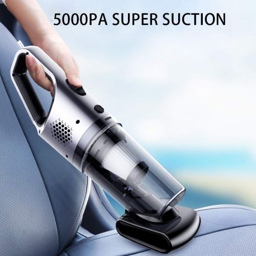  SAQIMA Smart Home SAQIMA Vacuum Cleaner Hand-Held Strong Suction Household Car Dual-Use Mini Small Car Wireless High Speed Roller Brush (Wireless+Roller Brush)