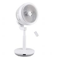 SAR-KI 3D Air Circulator Fan, Oscillating Pedestal Fan with Remote, Adjustable Height, 4 Speed Settings, 3 Wind Modes,7 Hours Time Setting