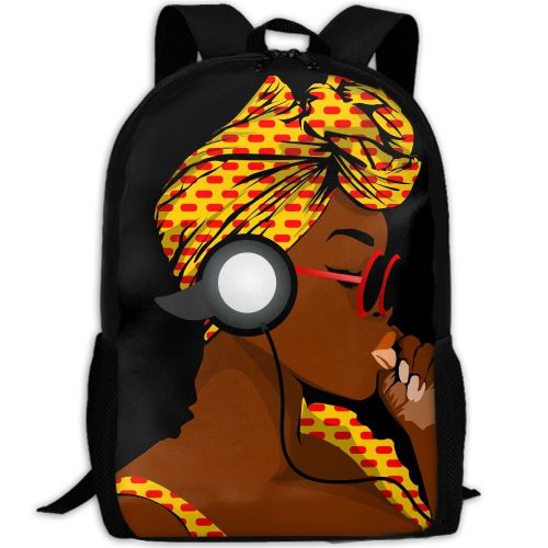  SARA NELL School Backpack African American Women School Bookbag Casual Outdoor Daypack Travel Bag For Teen Boys Girls College Student