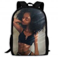 SARA NELL School Backpack Black Bikini Afro Girl African American Girl Bookbag Casual Travel Bag For Teen Boys Girls