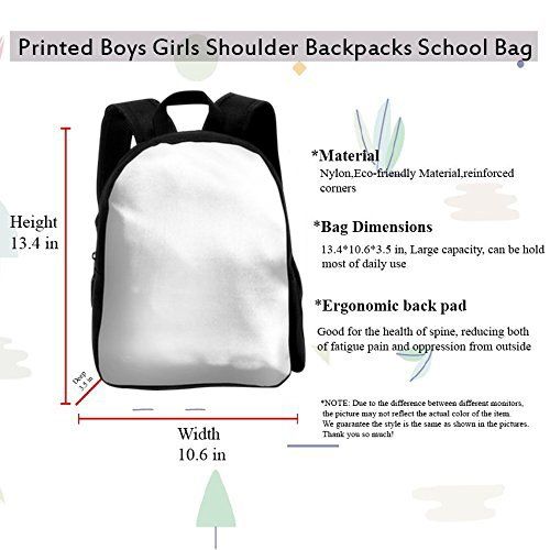  SARA NELL Kids School Backpack Tractor Boys Girls Bag
