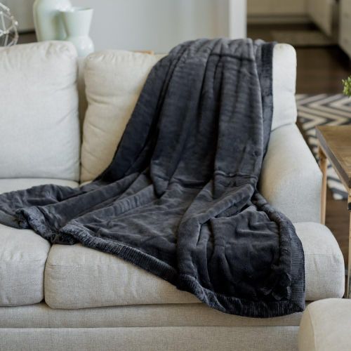  SARANONI Oversized Super Soft Comfy Lush 60 x 80 Adult Extra Large Blanket, (Feather | Umber)