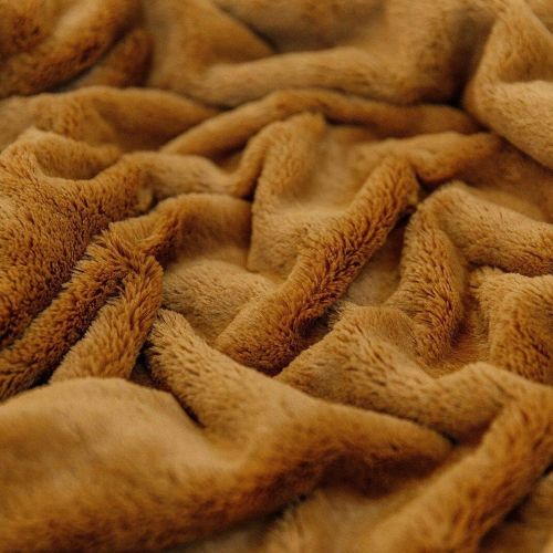  SARANONI Oversized Super Soft Comfy Lush 60 x 80 Adult Extra Large Blanket, (Feather | Umber)