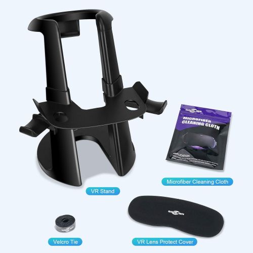  [아마존베스트]SARLAR VR Stand, Display Holder for Oculus Quest 2/ Quest/ Rift S/ Valve Index Headset and Touch Controllers Accessories