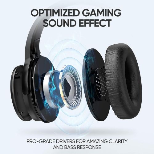  [아마존베스트]SARLAR VR Gaming Headphones for Oculus Quest 2 Headset Increase VR Immersion, Custom Length Cable, Optimized Gaming Audio Driver, Memory Protein Ear Pads Noise Isolating and Other