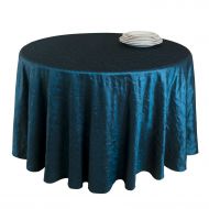 SARO LIFESTYLE 8215 The Plaza Round Tablecloth Liners, 132-Inch, Teal
