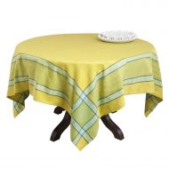 SARO LIFESTYLE 5805 Provencal Square Tablecloth, 72-Inch, Lime
