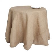 SARO LIFESTYLE 0811 Passe-Partout Tablecloths, 96-Inch, Round, Natural