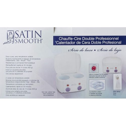  Satin Smooth SATIN SMOOTH Professional SSW08C Double Wax Warmer Quick