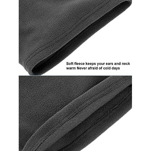  SATINIOR 6 Pieces Ear Warmer Headband Warmer Face Mask Fleece Neck Gaiter Touch Screen Winter Knit Gloves for Men and Women