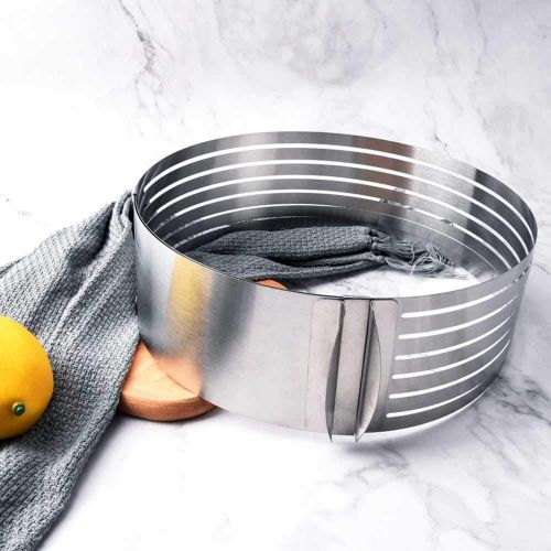  Cookie Cutter|Cake Molds|Steel Adjustable Retractable Circular Ring Cake Layered Slicer Cutter Mold DIY Cake Tools Baking Accessories|By SAULLA