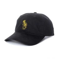 SAUSAGE SKATEBOARDS Sausage Rose Hand Black Strapback Hat