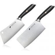 Saveur Selects 1026290 German Steel Forged 2-Piece Cleaver Set