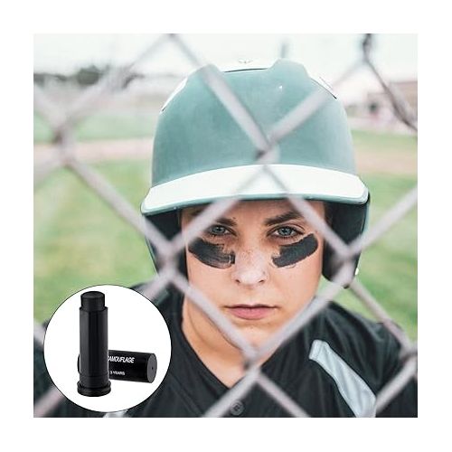  3pcs Football Stick Sports Eye Stick, Baseball Eye Stick Baseball Face Paint Eye Sticks Sports for Baseball Softball Lacrosse Football Halloween Cosplay Costume Party (3 Colors)