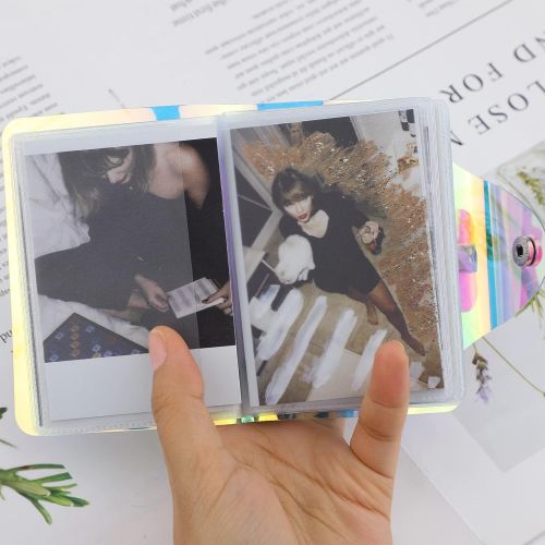  SAVITA Mini Photo Album Compatible with 2x3inch Photos of Fujifilm Instax Mini Cameras, Polaroid Snap Touch, Polaroid Zip Mobile Photo Printers for Collecting Photos and Name Cards