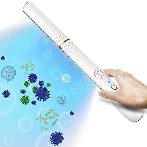  Visit the SAVVY BEAUTY LED Store UV Light Sanitizer Wand, Portable UVC Light Disinfecting Lamp Chargeable Foldable for Home Hotel Travel Car Kills 99% of Germs Viruses & Bacteria - EPA FCC CE Certified