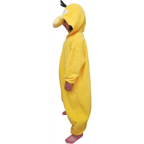  할로윈 용품SAZAC Kigurumi - Pokemon - Psyduck - Onesie Jumpsuit Halloween Costume -Kids Size (5-9 Year Old)