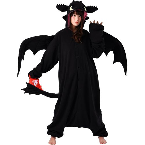  할로윈 용품SAZAC Kigurumi - How to Train Your Dragon - Toothless - Onesie Halloween Costume
