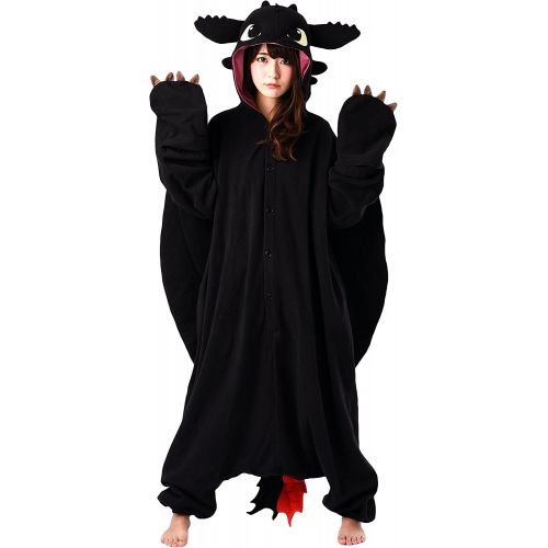  할로윈 용품SAZAC Kigurumi - How to Train Your Dragon - Toothless - Onesie Halloween Costume