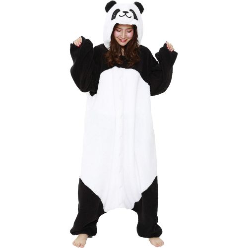  할로윈 용품SAZAC Panda Fluffy Kigurumi Costume