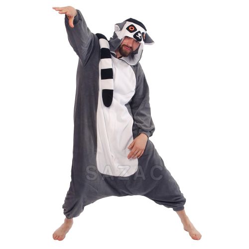  SAZAC Lemur Kigurumi - Adults Costume