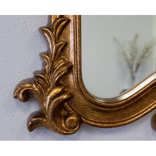  SBC Decor Catherine Wall Mirror, 33 X48 5/8X 2, Antique Gold