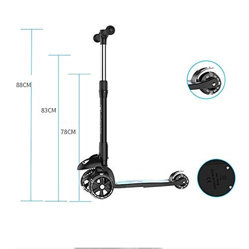  SBKD Roller Faltbarer Anhebbarer Erwachsener Kinderroller PU-Blitz-Rad-Spazierganger-Mode-Skateboard