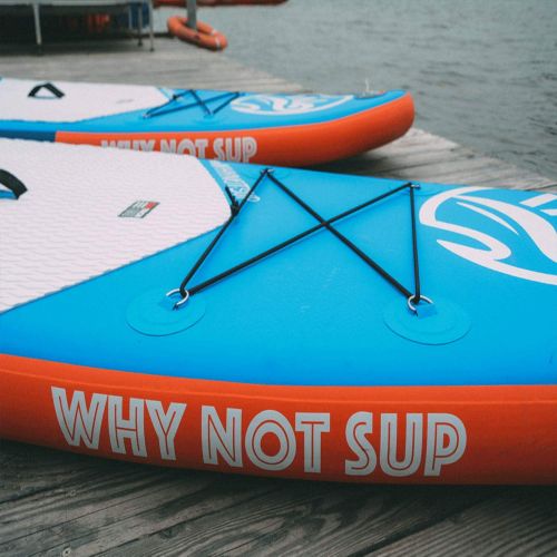  SBS Hifun Inflatable Stand Up Paddle Board with SUP Accessories Waterproof Bag, Wide Stance, Single Fin, Surf Control, Non-Slip Deck Standing Boat Suitable for Youth and Beginner