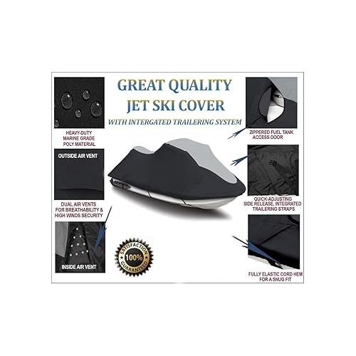  Super Heavy-Duty Jet Ski PWC Cover Compatible for Sea Doo Spark 3up 900 ACE 2019 2020 2021 2022 TOP of The LINE